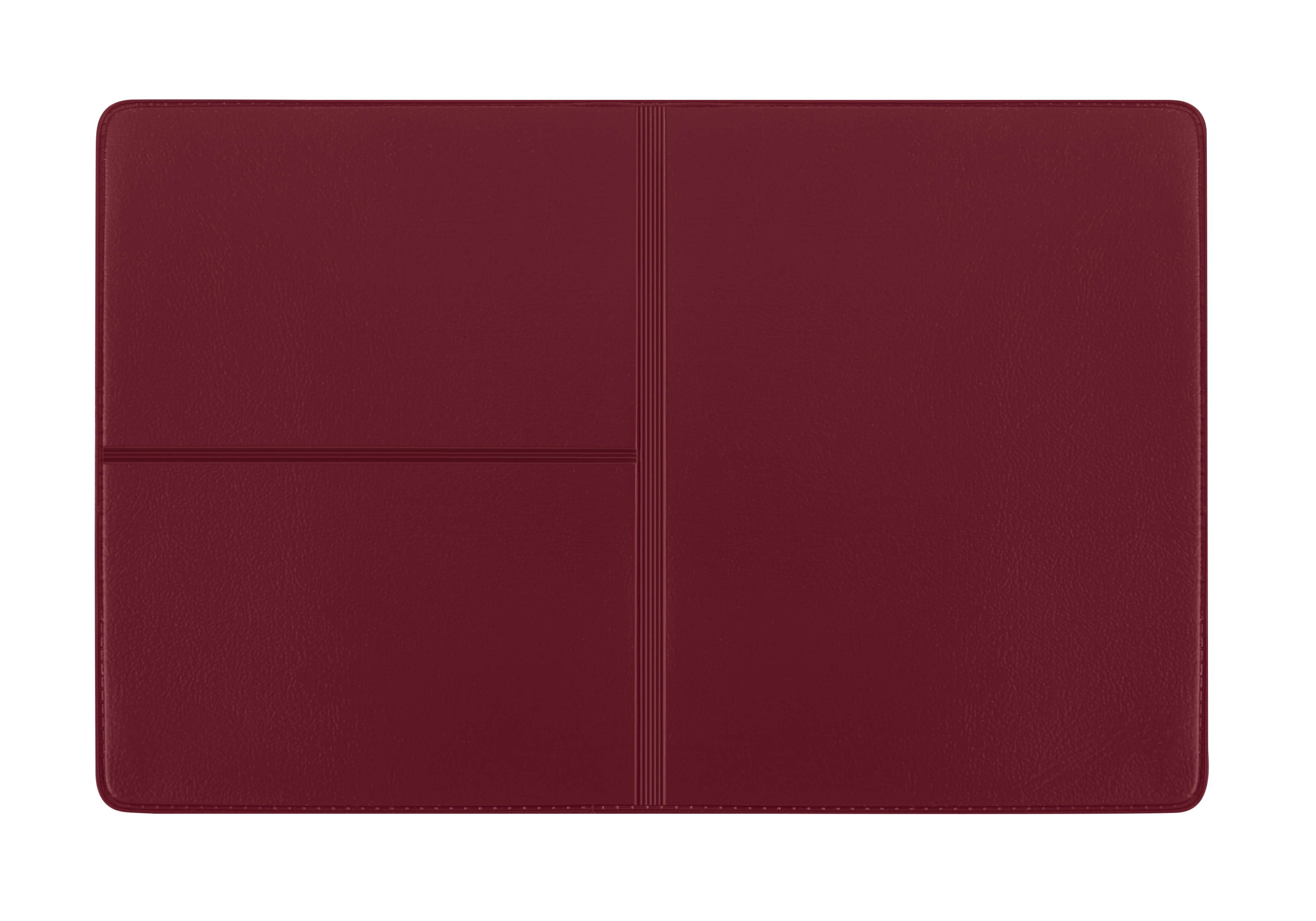 CreativDesign® Ausweistasche "Euro" Normalfolie bordeaux mit Einschub