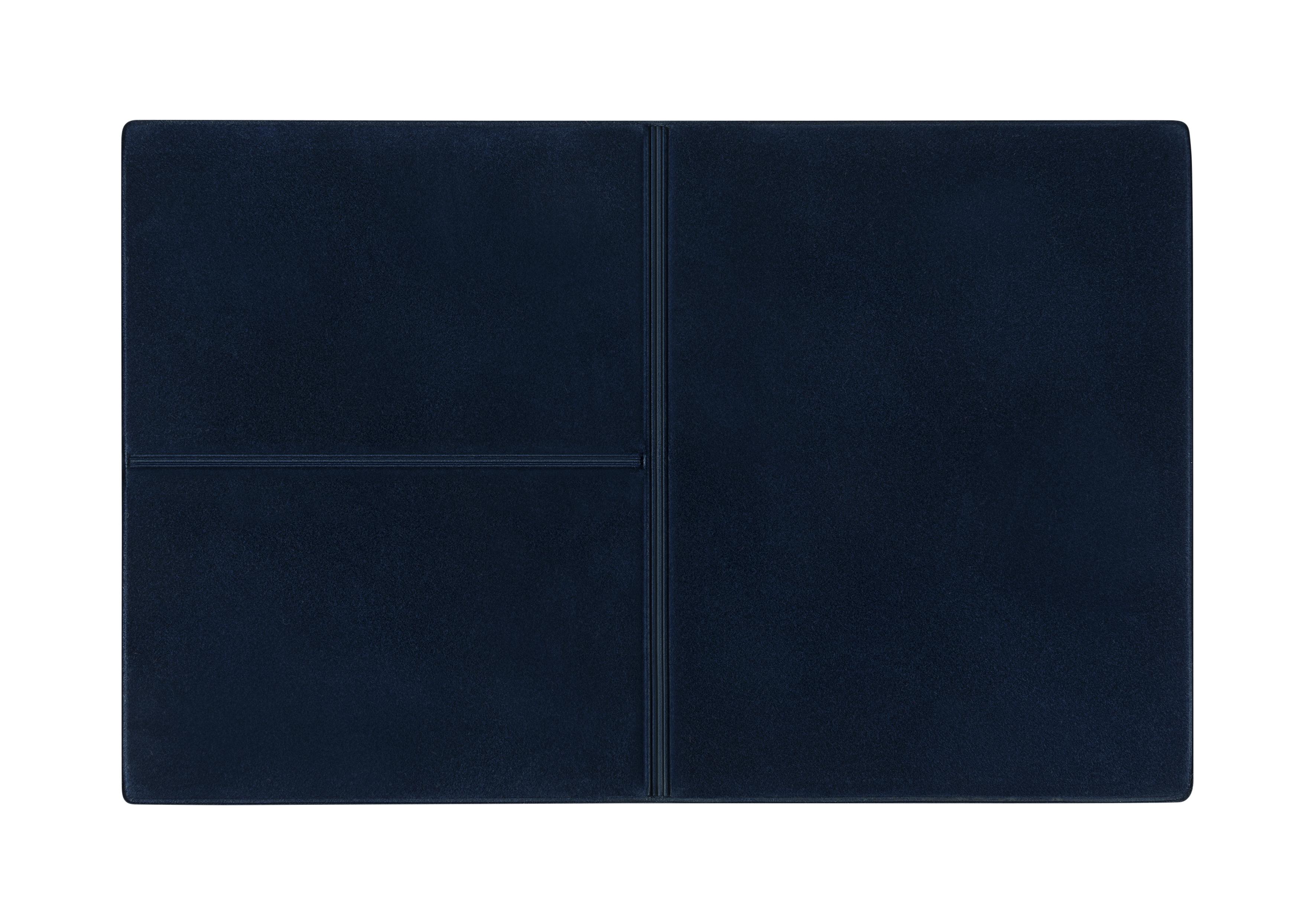 CreativDesign® Ausweistasche "Euro" Veloursfolie blau  mit Einschub