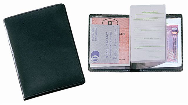 CreativDesign® Ausweistasche "LefastoffOffenkantig" schwarz