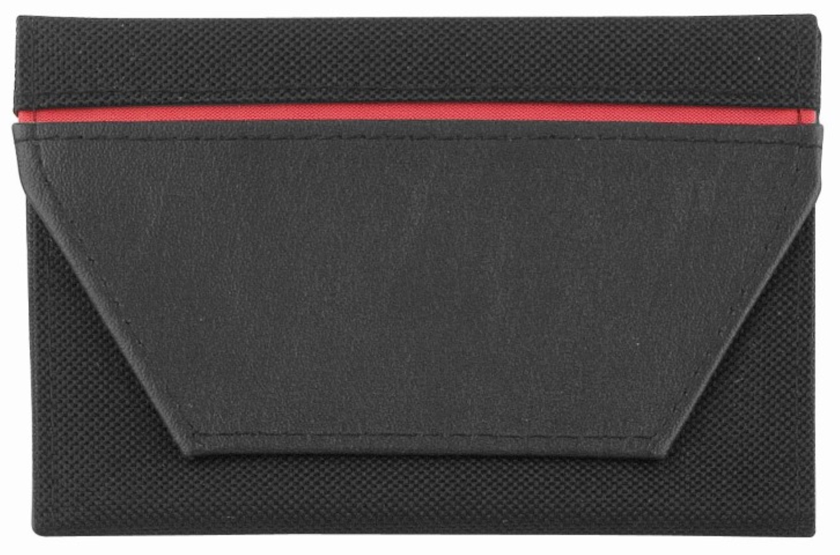 CreativDesign® Ausweistasche "ColourStripe" schwarz/rot