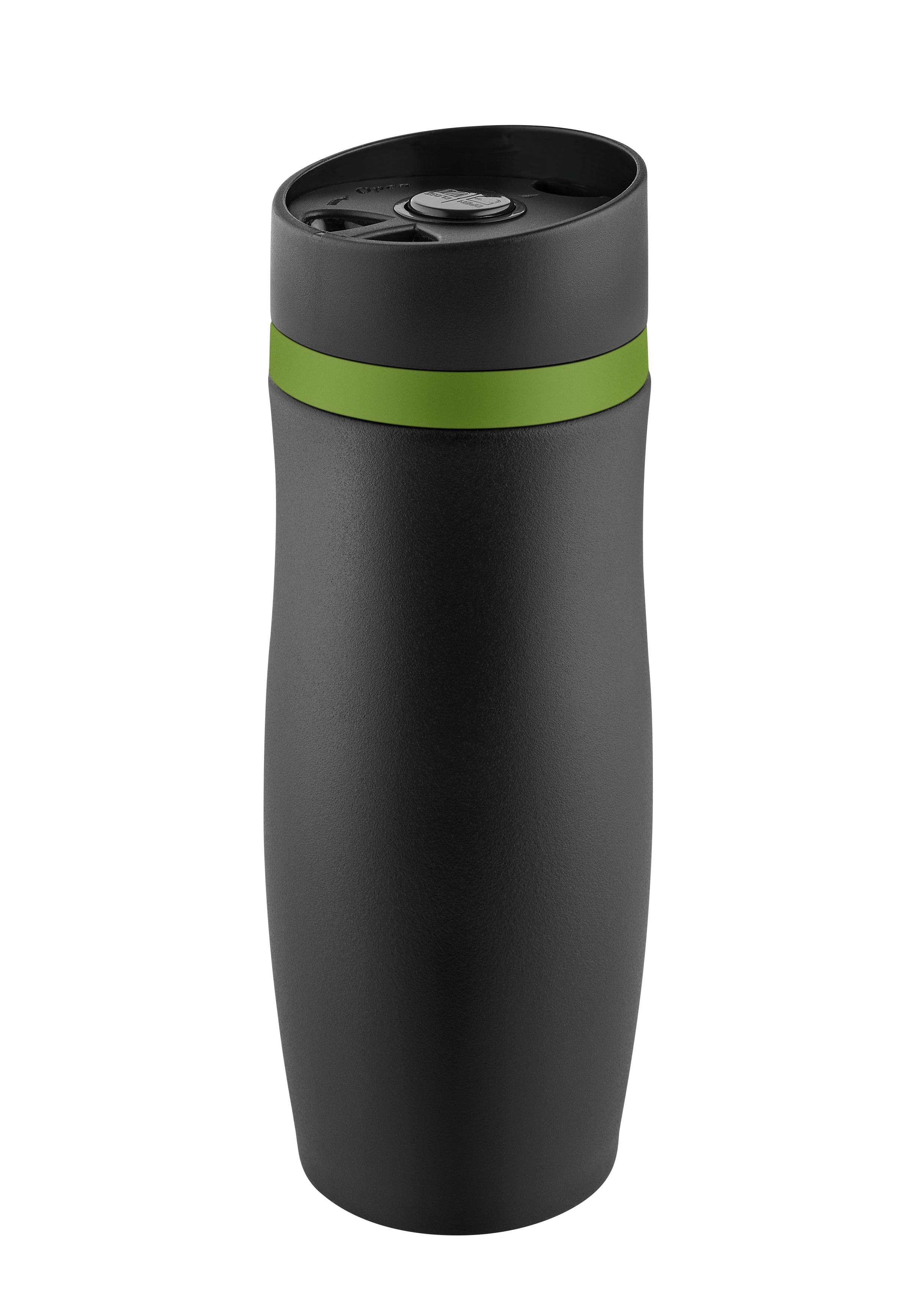 Metmaxx® Thermobecher "CremaExtensaNero" schwarz/Ring grün