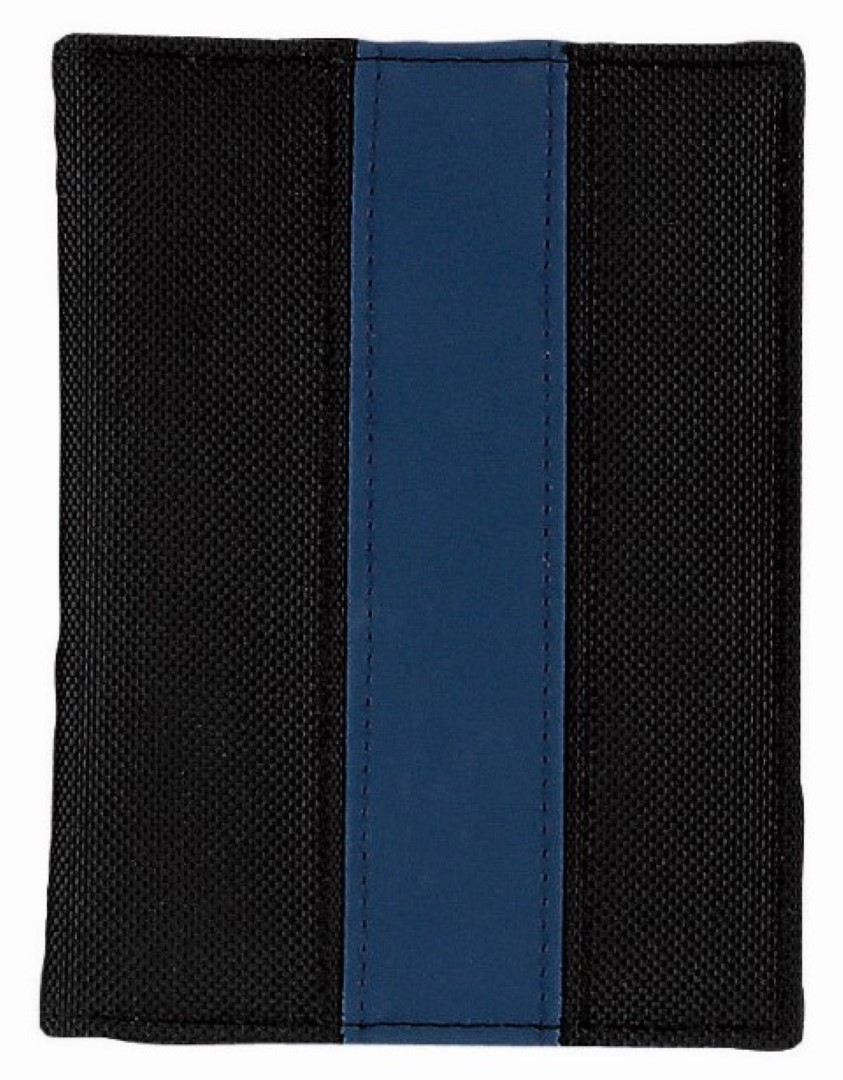 CreativDesign® Ausweistasche "ColourLane" schwarz/blau