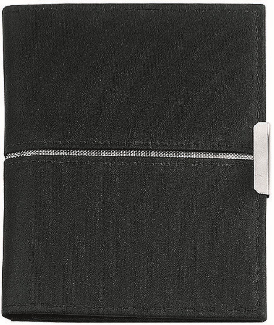 CreativDesign® Ausweistasche "SilverPaper" schwarz