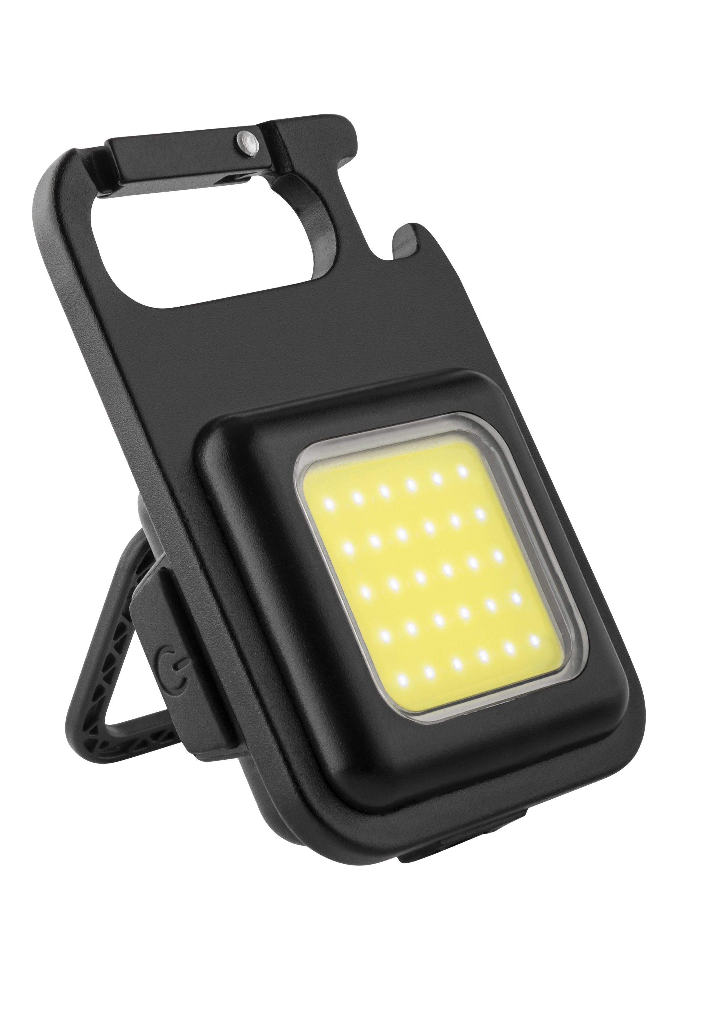 Metmaxx® LED MegaBeam Lampe "MiniSquareLightReCharge" schwarz
