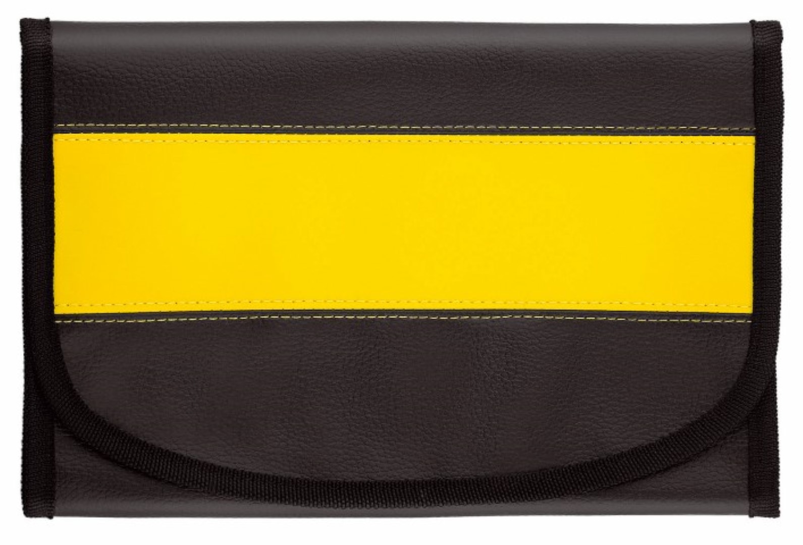 CreativDesign® Wagenpapiertasche "LookPlus" schwarz/gelb